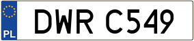 Truck License Plate